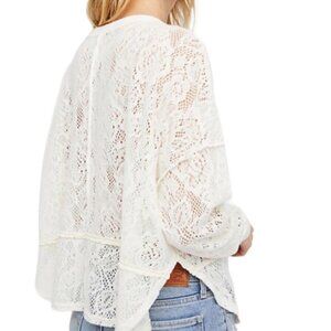 Free People Ivory Lace Tunic